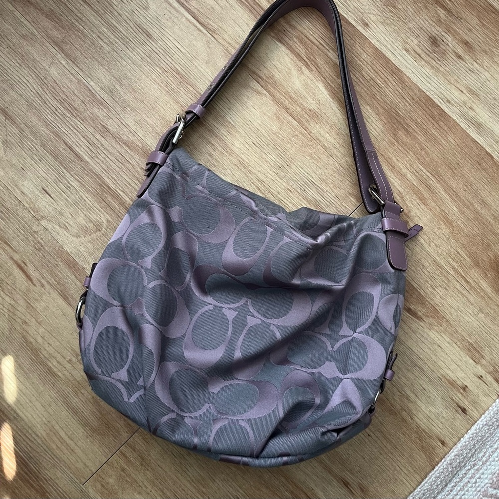 Coach Gray Shoulder Bag
